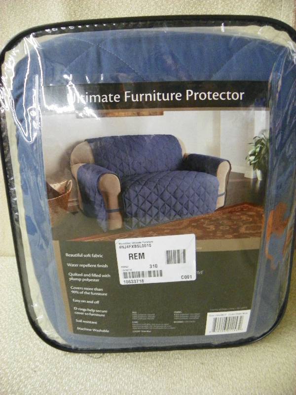 lot 586 image: Microfiber Ultimate Furniture  Slate Blue