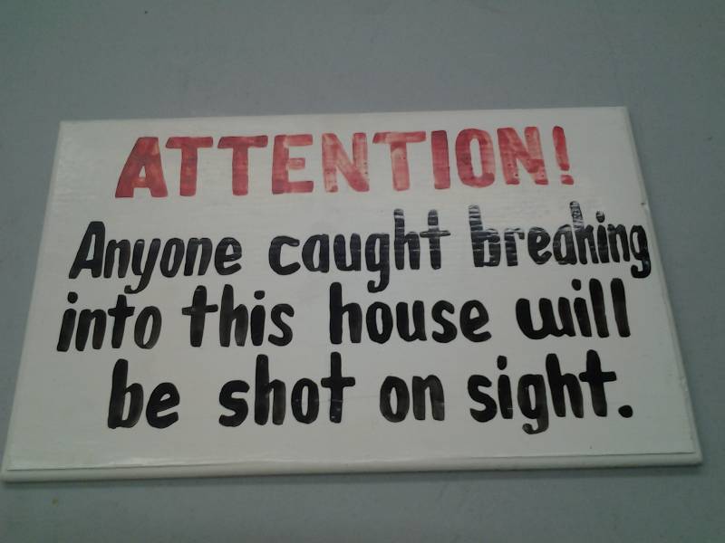 lot 41 image: Sign 17x10