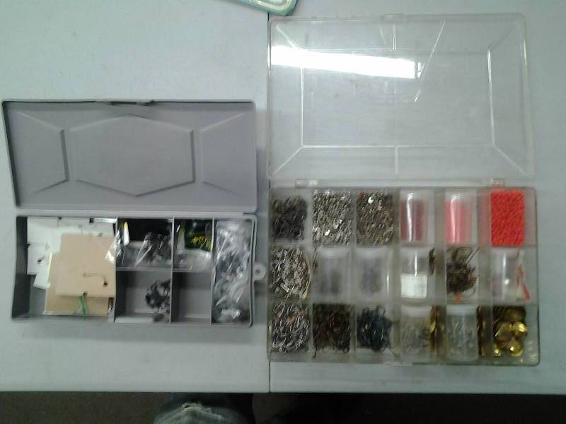 lot 45 image: Fish Hooks & Lure Making Parts