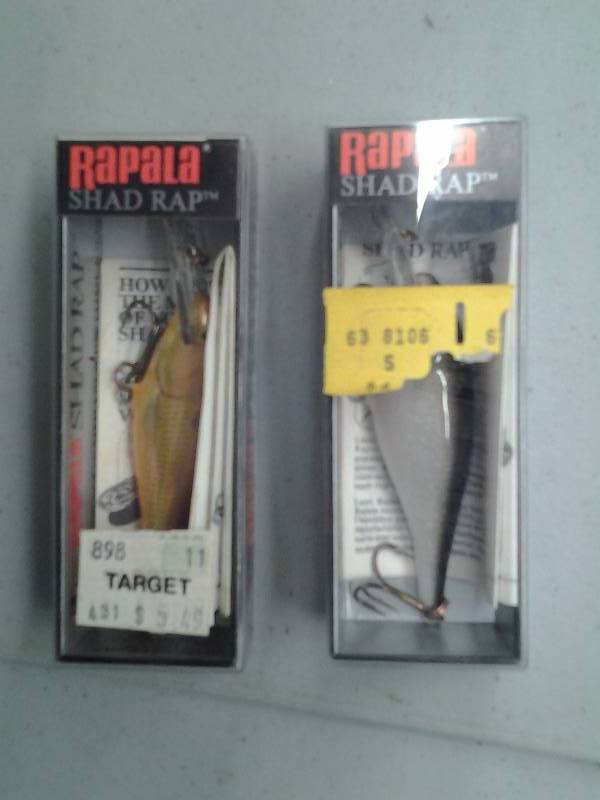 lot 48 image: 2-Rapala Shad Rap Deep Runners With Boxes
