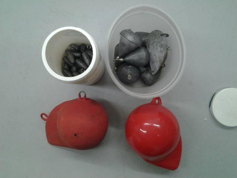 lot 53 image: Lead Weights & 2- Anchor Balls
