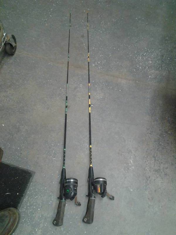 lot 62 image: 2-Johnson Rods & Reels