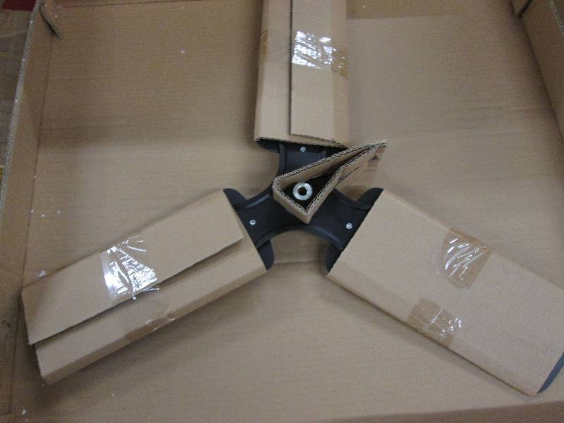 lot 71 image: Lot of 3 Black Fan Blades each has...