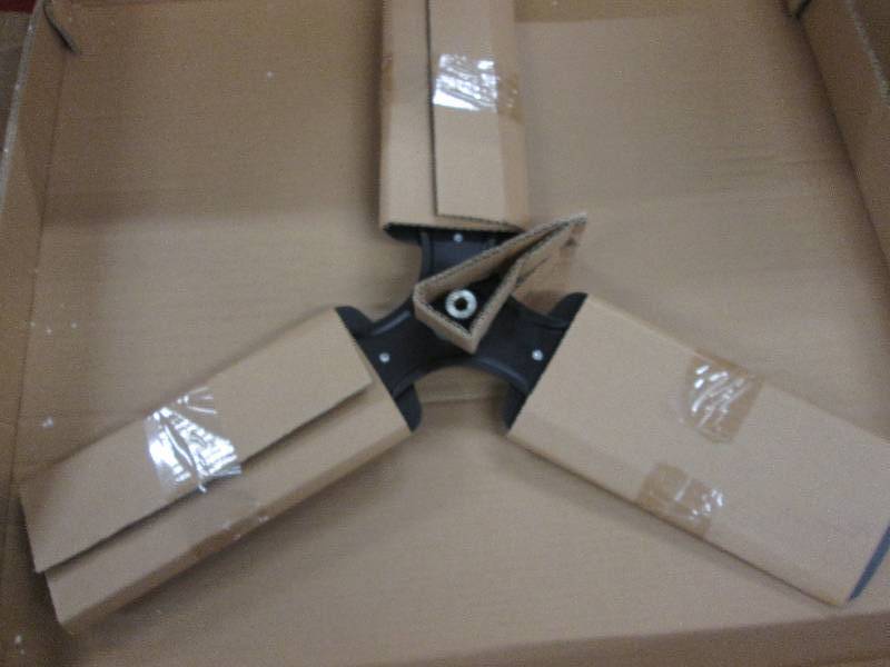 lot 72 image: Lot of 3 Black Fan Blades each has...