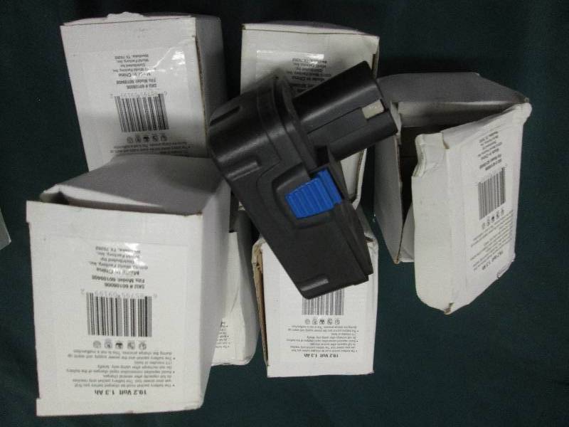 lot 75 image: Lot of 6 19.2 Volt Rechargeable Ba...