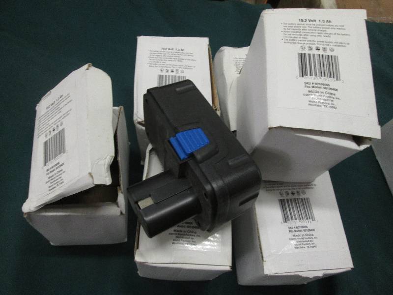 lot 76 image: Lot of 6 19.2 Volt Rechargeable Ba...