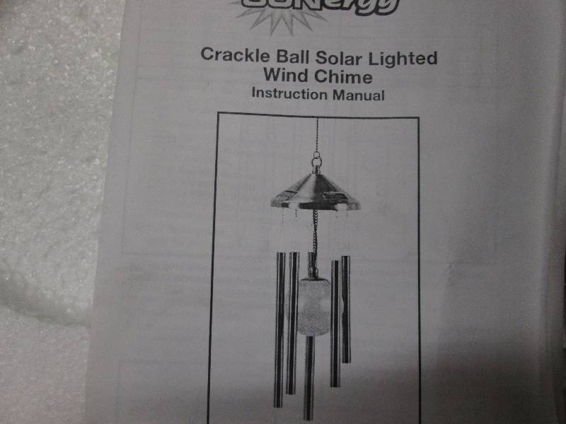 lot 82 image: Sunergy Crackle Ball Solar Lighted ...