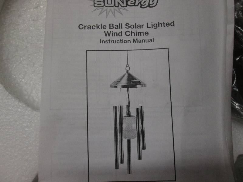 lot 83 image: Sunergy Crackle Ball Solar Lighted ...