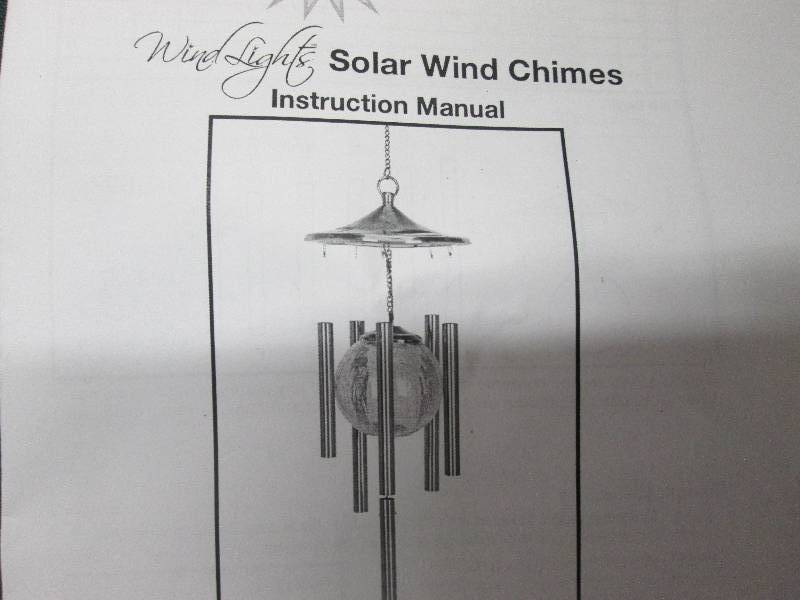 lot 120 image: Sunergy Solar Lighted Wind Chimes w...