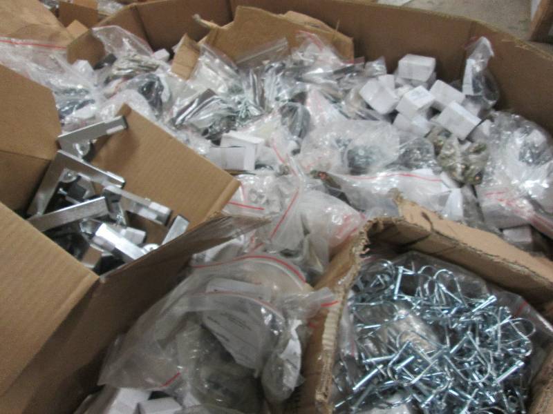 lot 136 image: Pallet of Assorted Hardware- see im...