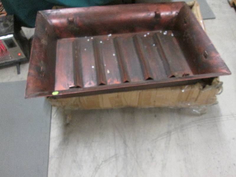 lot 144 image: Copper Colored Metal Outdoor Fire T...