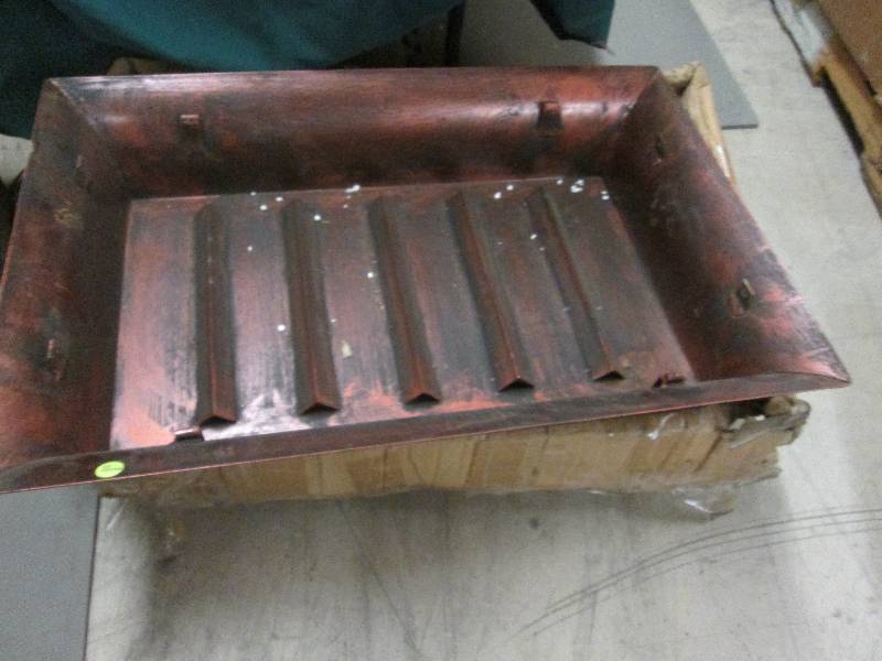 lot 145 image: Copper Colored Metal Outdoor Fire T...