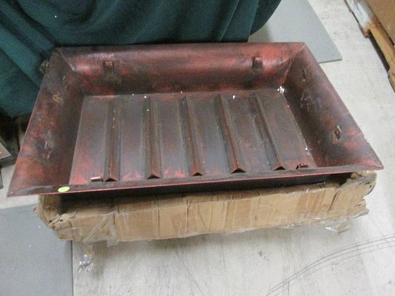 lot 146 image: Copper Colored Metal Outdoor Fire T...