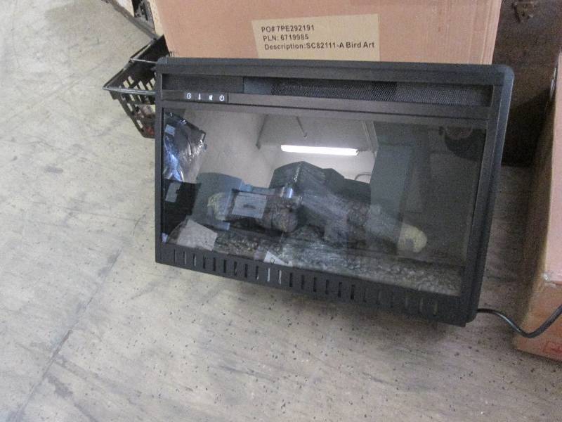 lot 163 image: 27x 18 inch Fireplace Insert...