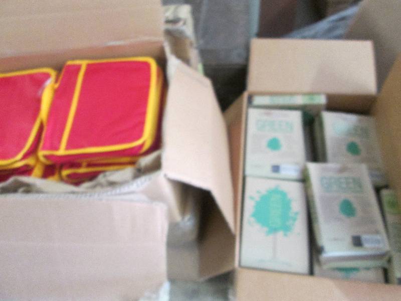 lot 164 image: Box of Red Bible Covers & Caring fo...