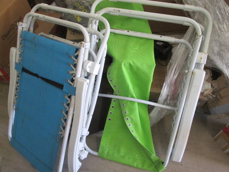lot 168 image: Lot of 2 Antigravity Chairs- need r...