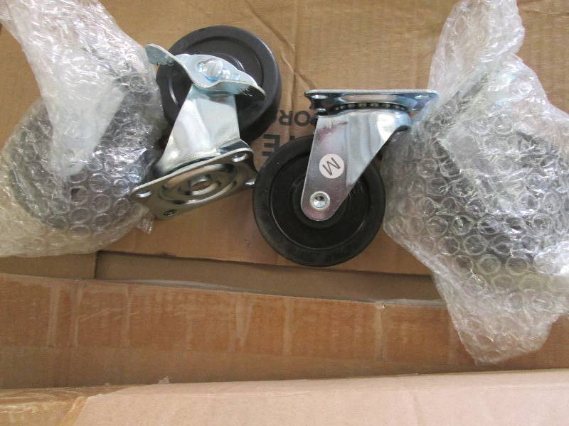 lot 180 image: Set of 4 Medium Caster Wheels- 1 lo...