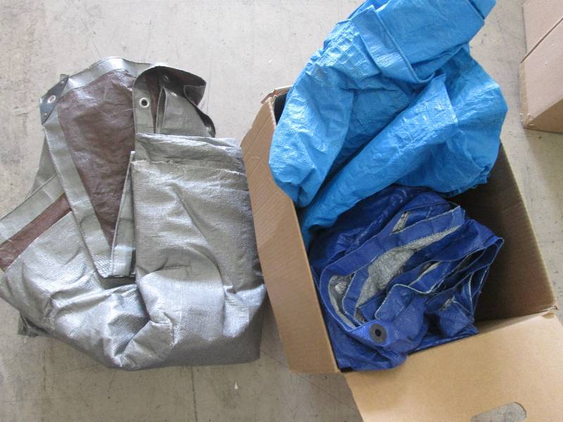 lot 182 image: Lot of 3 Assorted Tarps...