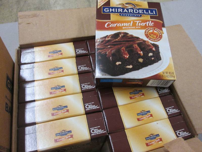 lot 315 image: 2 Cases of 12 Ghiradelli Turtle Bro...