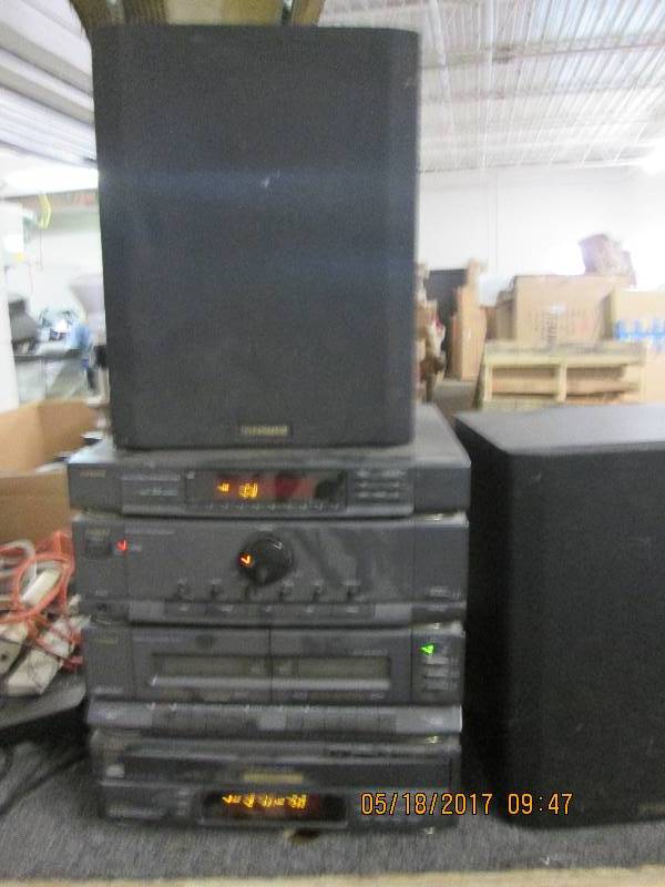 lot 20 image: fisher radio system with tape playe...