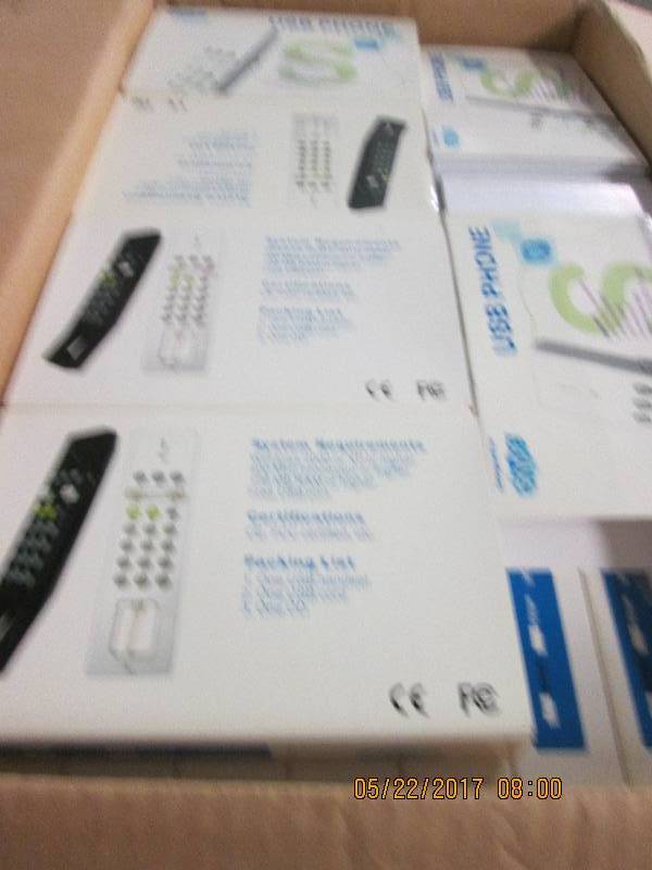 lot 60 image: lot of new skype usb phones ...