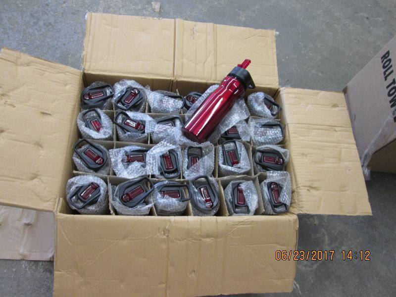 lot 154 image: Case of 24 red water bottles...