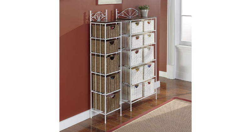 lot 13 image: 10-Basket Wicker Storage open box R...