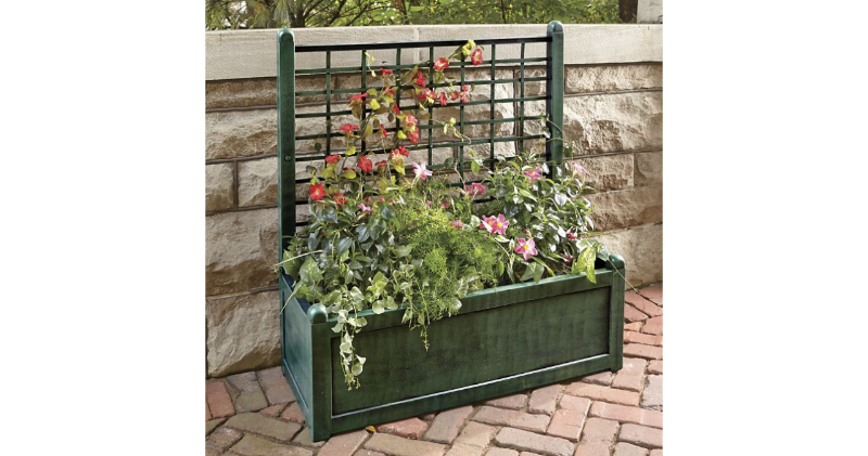 lot 23 image: Trellis Planter in Bronze (shown in...