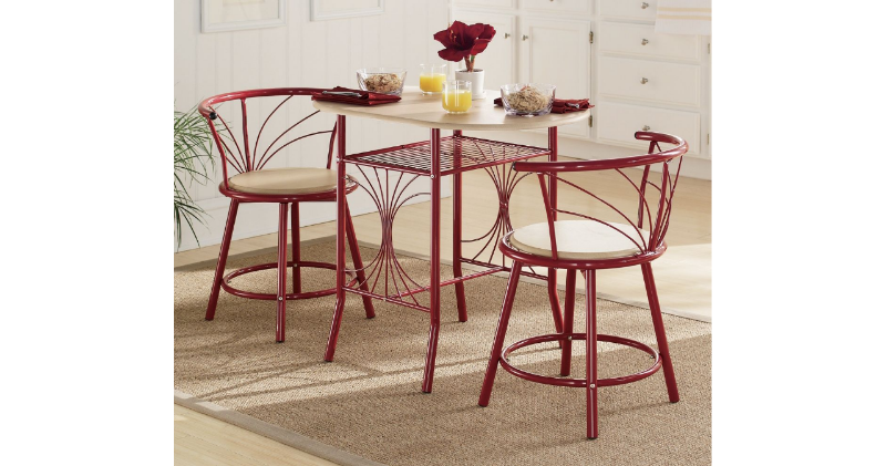 lot 41 image: Red Bistro Table open box Retail $3...