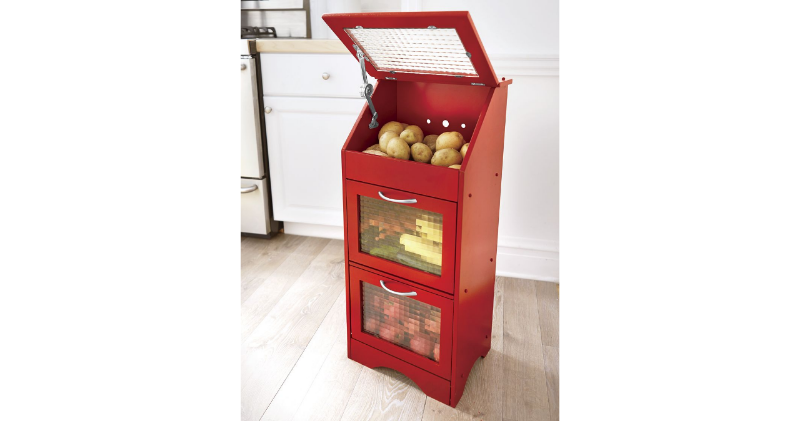lot 51 image: Veggie Bin with Glass Door open box...