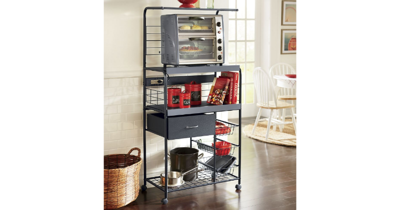 lot 119 image: Microwave Cart in BlackDelicious R...
