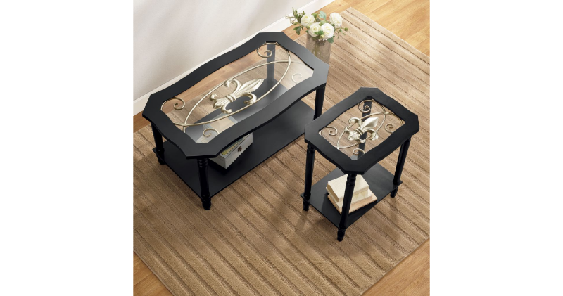 lot 148 image: Fleur-De-Lis Coffee Table open box ...
