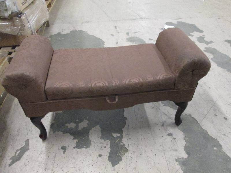 lot 1 image: Rose Storage Bench open box, used R...