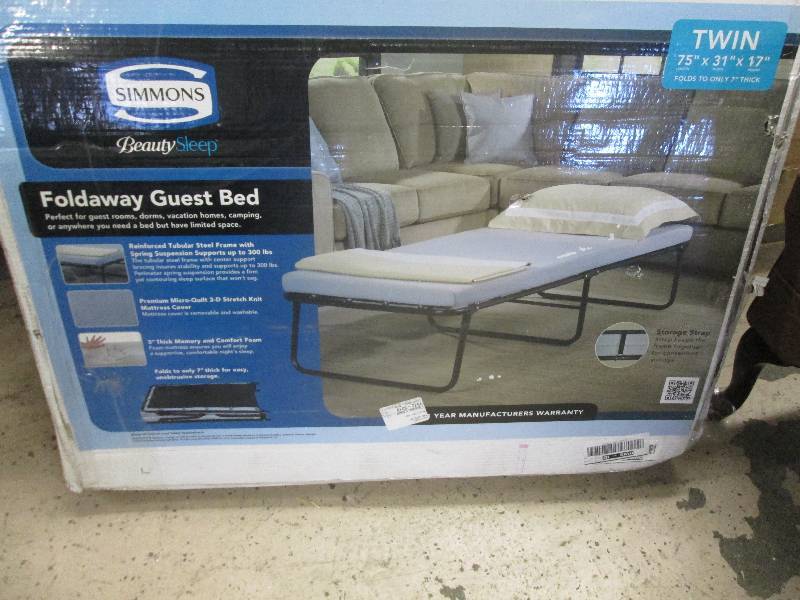 lot 3 image: Twin Foldaway Memory Foam Guest Bed...