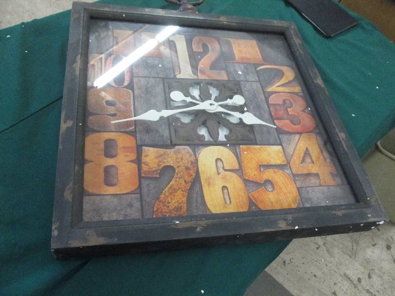 lot 22 image: Color by Number Wall Clock open box...