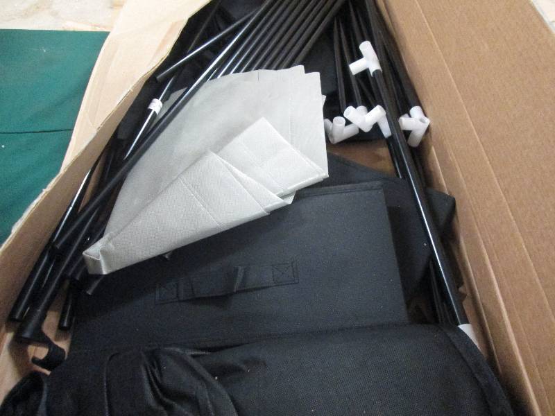 lot 35 image: Black Wardrobe open box Retail $59....