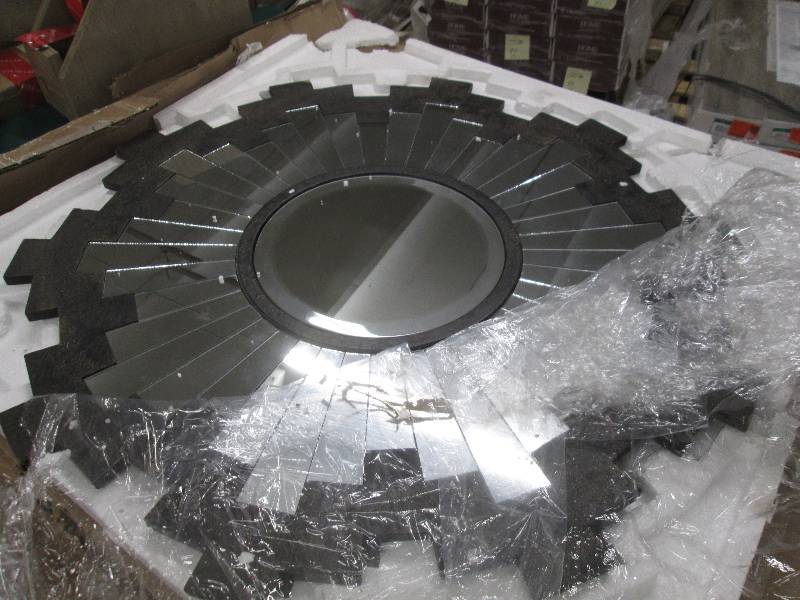 lot 82 image: Sunburst Mirror open box Retail $12...