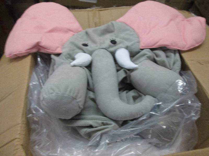 lot 90 image: Elephant Bean Chair open box Retail...