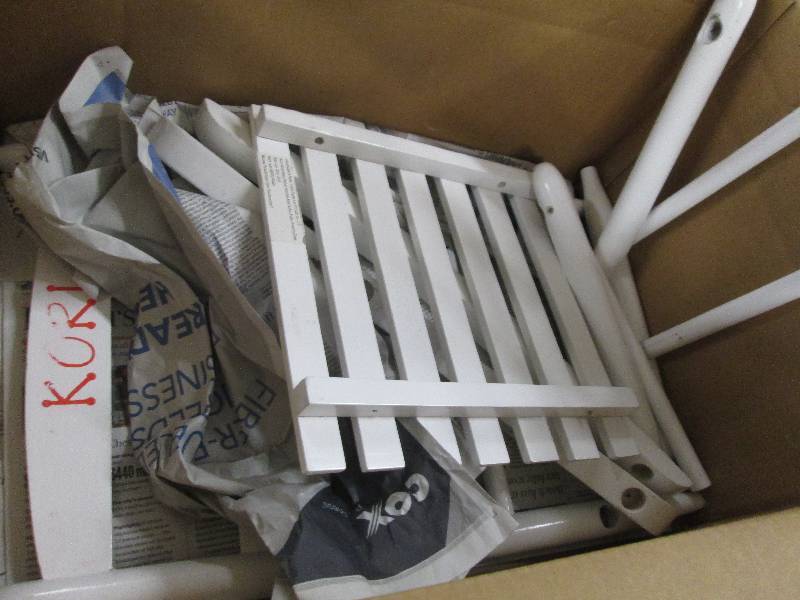 lot 107 image: Personalized Childs Rocking Chair ...