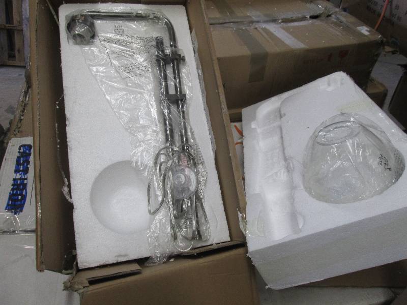 lot 128 image: Adjustable Floor Lamp open box unte...