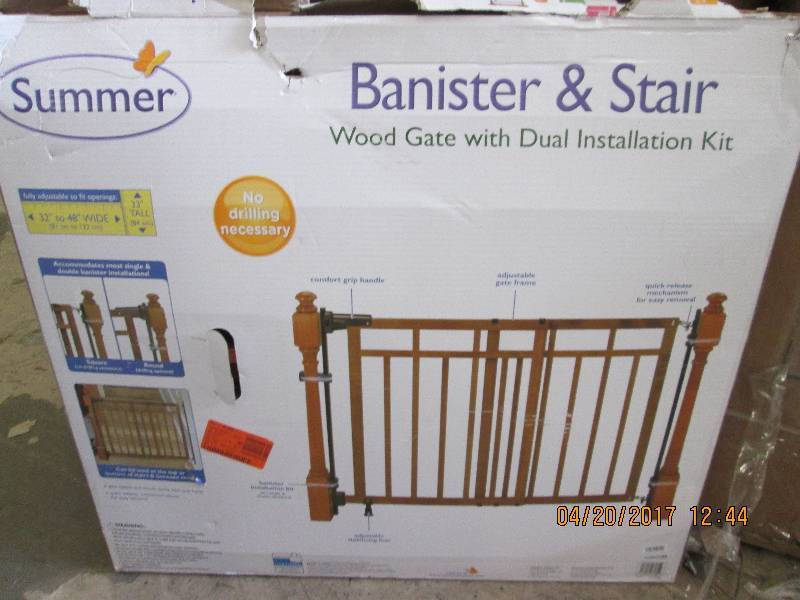lot 49 image: summer banister and stair wood gate...
