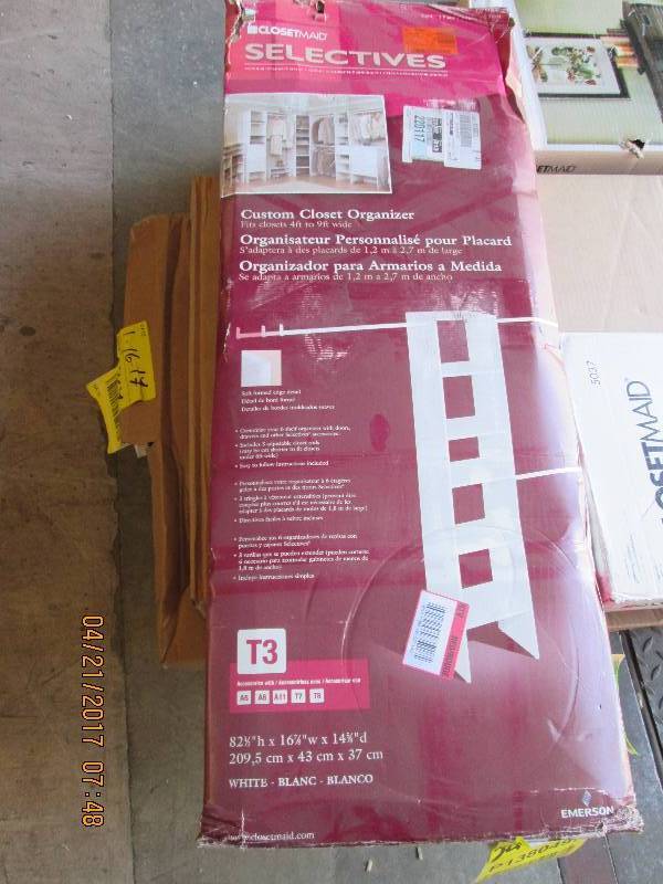 lot 58 image: closetmaid selectives custom closet...