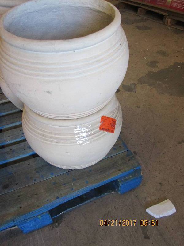lot 76 image: 2 - 16 southwest oil jar planters ...