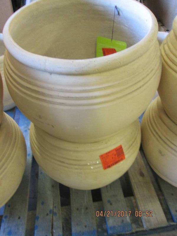 lot 77 image: 2 - 16 southwest oil jar planters ...