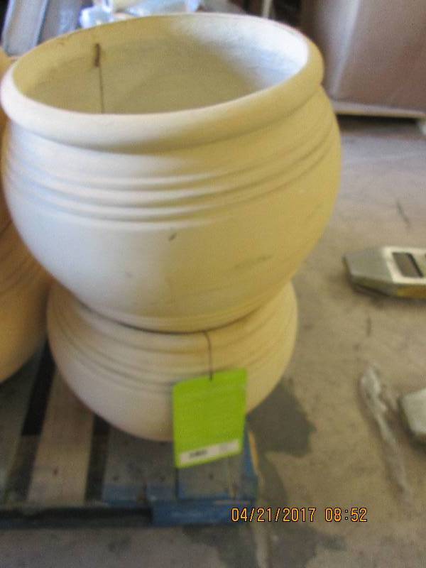 lot 78 image: 2 - 16 southwest oil jar planters ...