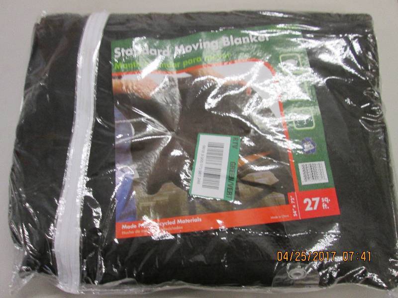 lot 120 image: 54x72 standard moving blanket ...