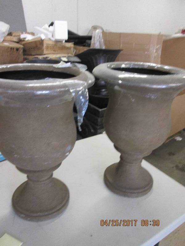 lot 146 image: 2 tall planters ...