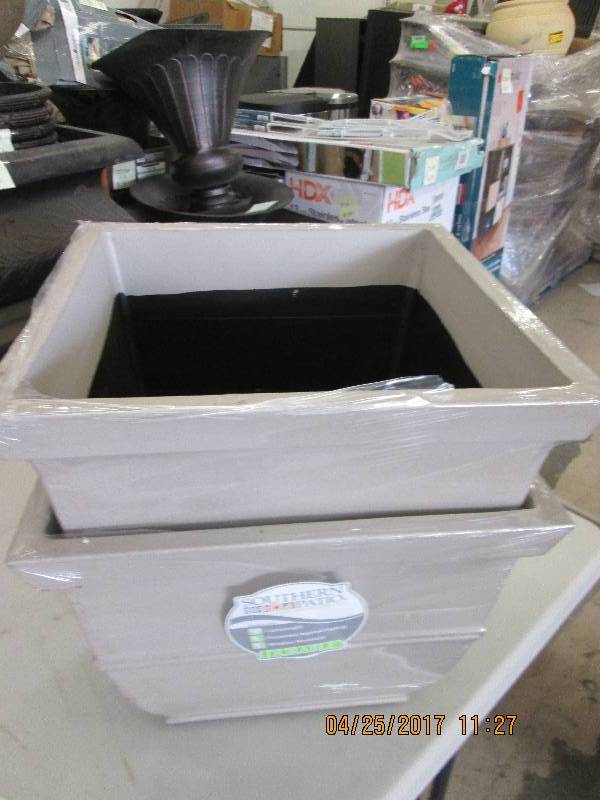 lot 161 image: 2 -14 inch planters new ...