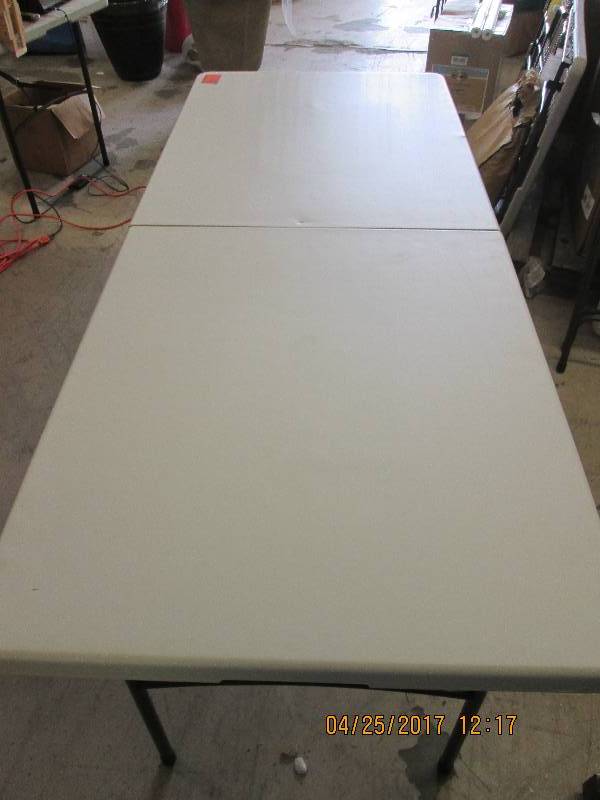 lot 168 image: 6 foot folding table ...