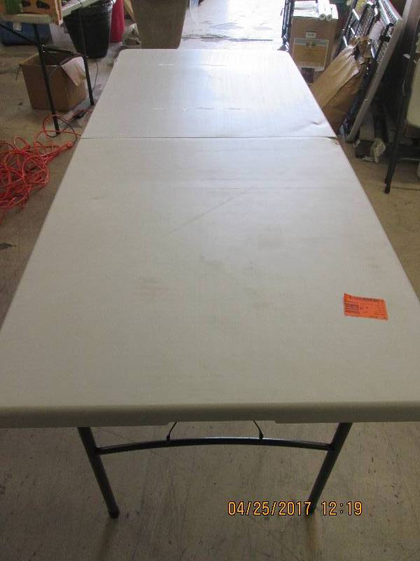 lot 169 image: 6 foot folding table ...